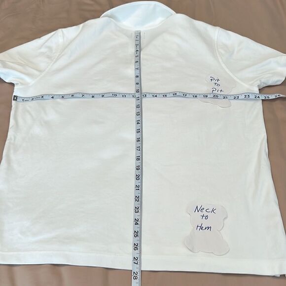 2 men’s szXL polo shirts 1 black charter club 1 white 14th & union GUC - Picture 6 of 9